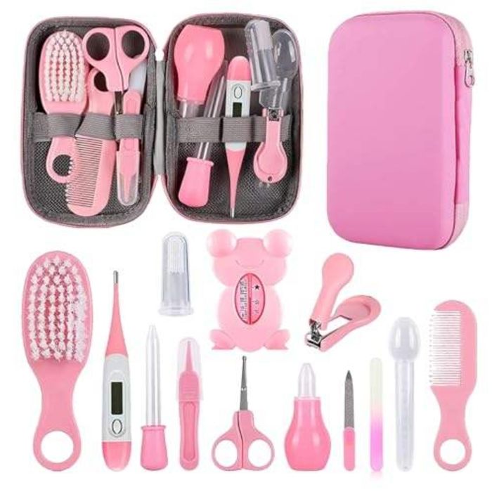 Ohp Babypflegeset, 18-teiliges Sicherheitsset Für Neugeborene, Rosa