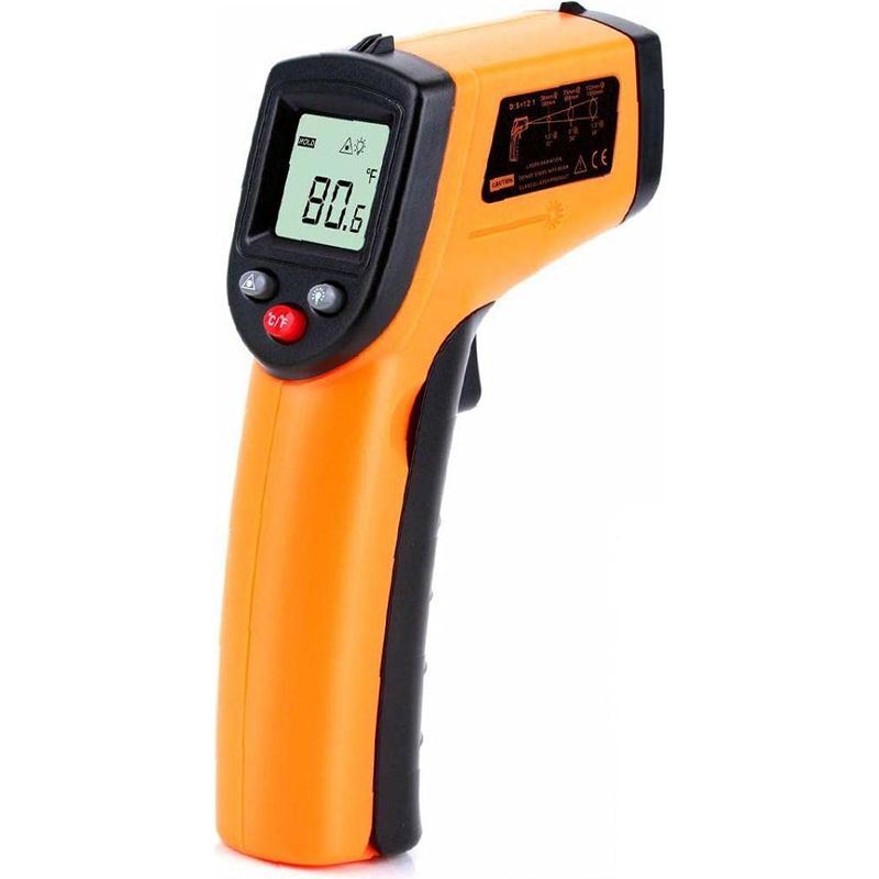 Berührungsloses Infrarot-thermometer – Messbereich -58 °c Bis 752 °c – Laserzielvorrichtung – Für Küche, Lebensmittelverarbeitung, Industrie Und Wartung – 1 Stück