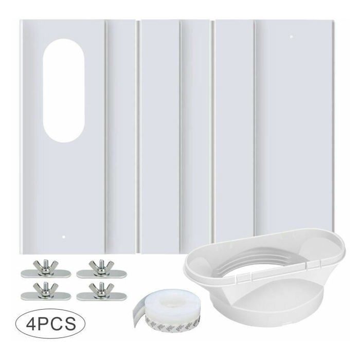 Fenster-set Für Mobile Klimageräte, Mit Universalkupplung, Verstärkter Pvc-platte Und Verstellbarer Dichtung Für 16-cm-schlauch