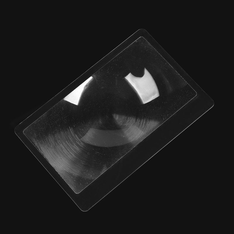 Set Mit 10 Ultradünnen Fresnel-lupen (5-fache Vergrößerung) Im Lesezeichenformat – Handliches Kartenformat (85 × 55 Mm) – Lesehilfe