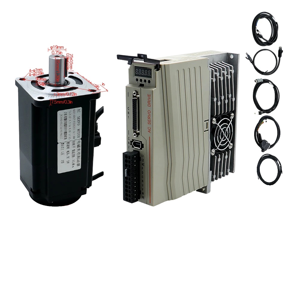 Servomotor, Hohes Drehmoment, Vielseitige Steuerungsmöglichkeiten, 1000 W Mit Bremse, 220 V-d