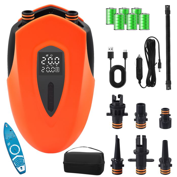 Sup-12000mah Elektrische Luftpumpe, Zweistufige Wiederaufladbare Luftpumpe Mit Automatischer Abschaltung