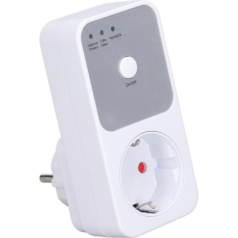 Spannungsstabilisator Mit Schutzfunktion, Bereich 175 Bis 260 V, 5 Bis 6 Minuten Verzögerung, Mit 230-v-eu-stecker, Für Haushaltsgeräte Und Elektrische Geräte