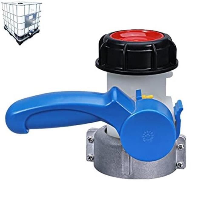 Absperrklappe – S60x6 – 2 Zoll – Hdpe – 70-mm-mutter – 1000-liter-ibc-tank
