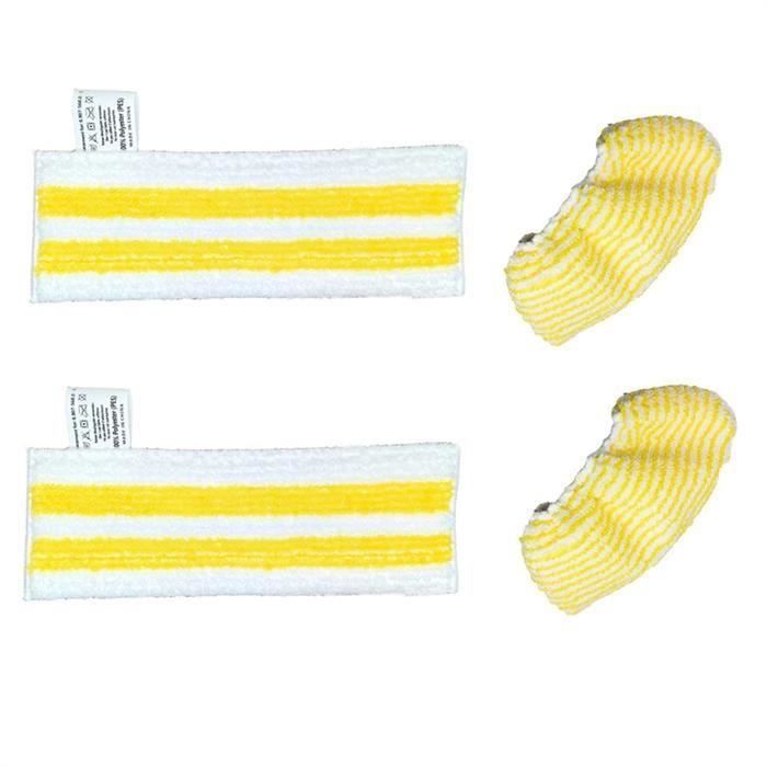 Stoffpads – Pzcc – Kärcher Easyfix Sc2 Sc3 Sc4 Sc5 – Mikrofaser – Gelb – Gemischt