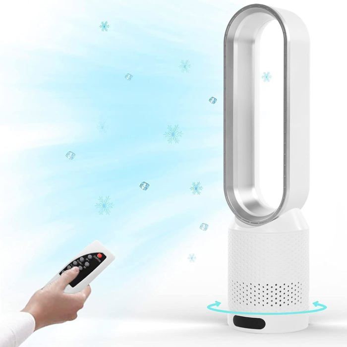 Leiser 20-zoll-touchscreen-ventilator In Silber – Ohne Rotorblätter, 8 Geschwindigkeitsstufen, Fernbedienung, 90°-oszillation, 2-stunden-timer, Leise (30 Db)
