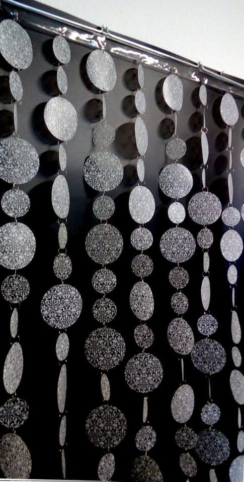 Türvorhang Kunststoff BAROQUE BLANC Maße 90x200cm