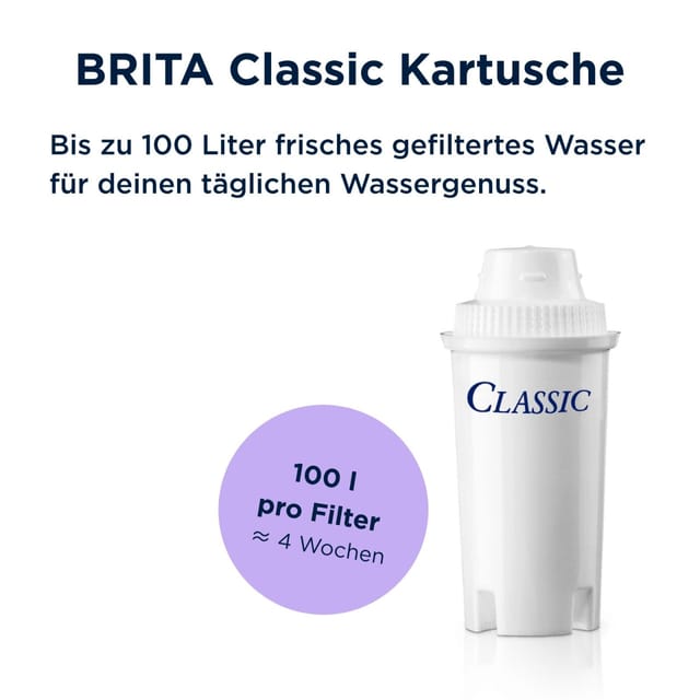 Brita - Filterkartuschen classic für classic Wasserfilter-Systeme 3er-Pack