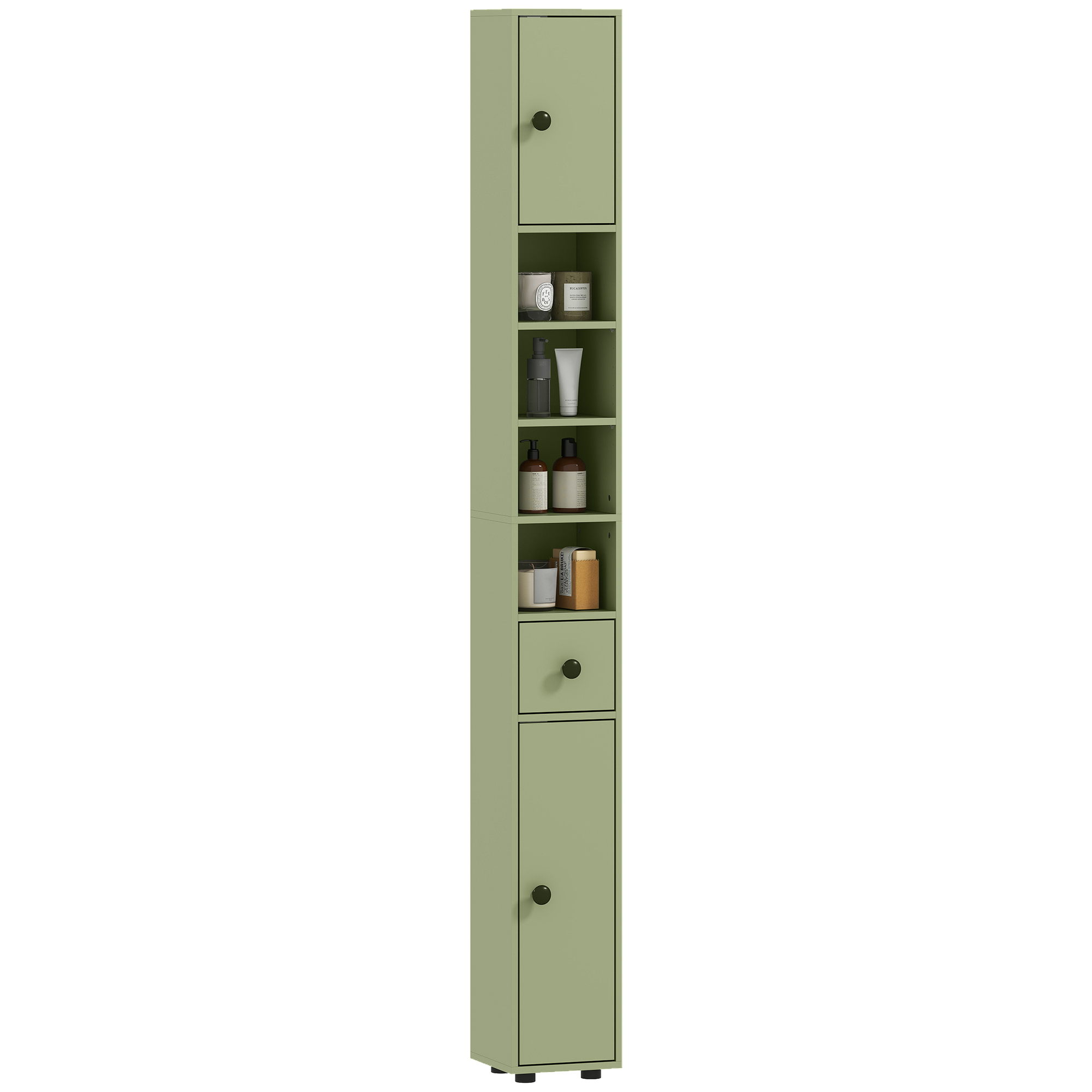 Badezimmer-hochschrank Aus Plattenmaterial, Grün