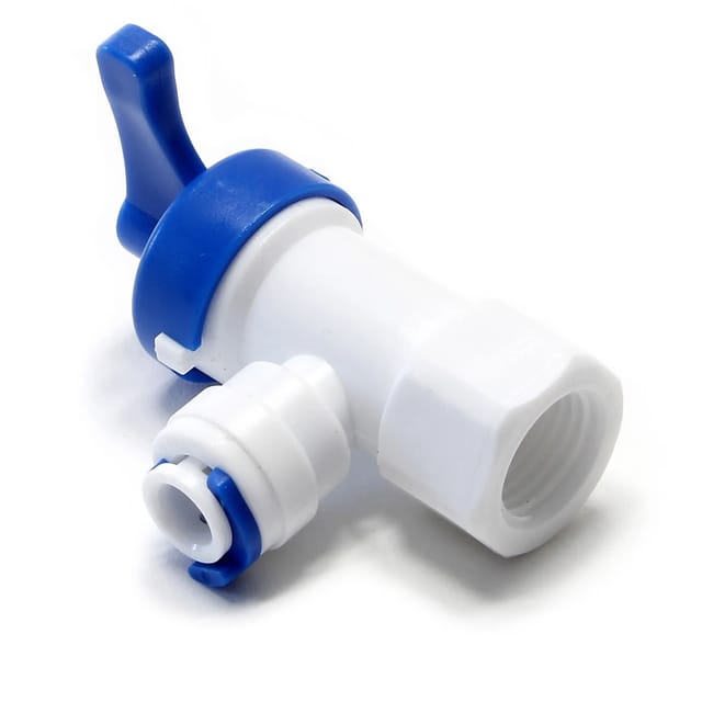 Wiltec - Naturewater Osmose Wasserhahn Adapter mit 12,91 mm (1/4') ig, Tankventil Bypass für Vorratsbehälter Wassertank Osmoseanlage