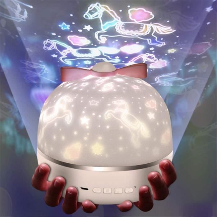 Baby-projektor-nachtlicht – Voly – 360°-drehung – Sternenlicht – Musik – Usb-aufladbar