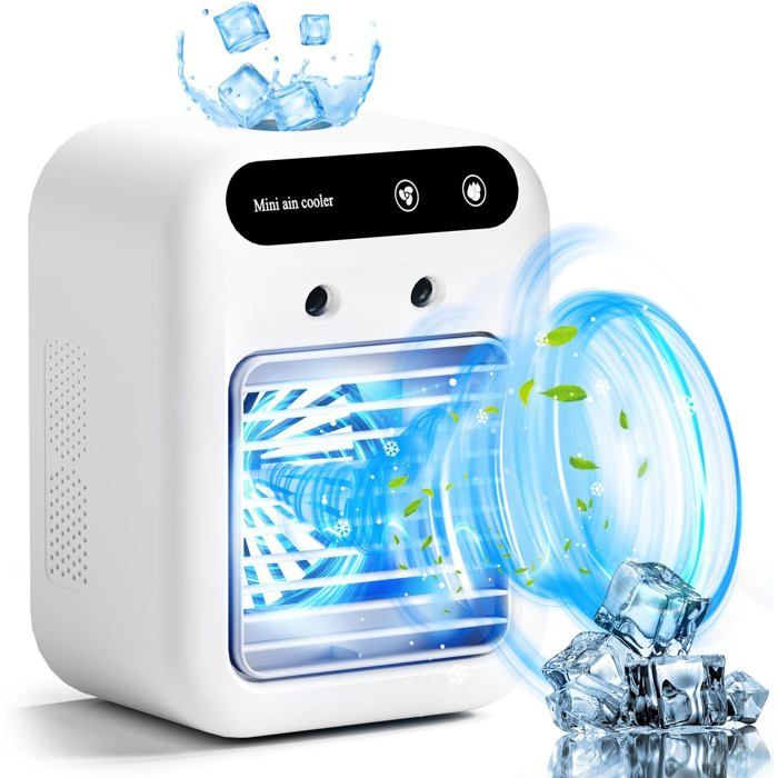 Tragbare Klimaanlage – Xvx – 3-in-1 – Ventilator – Luftbefeuchter – 500-ml-wassertank