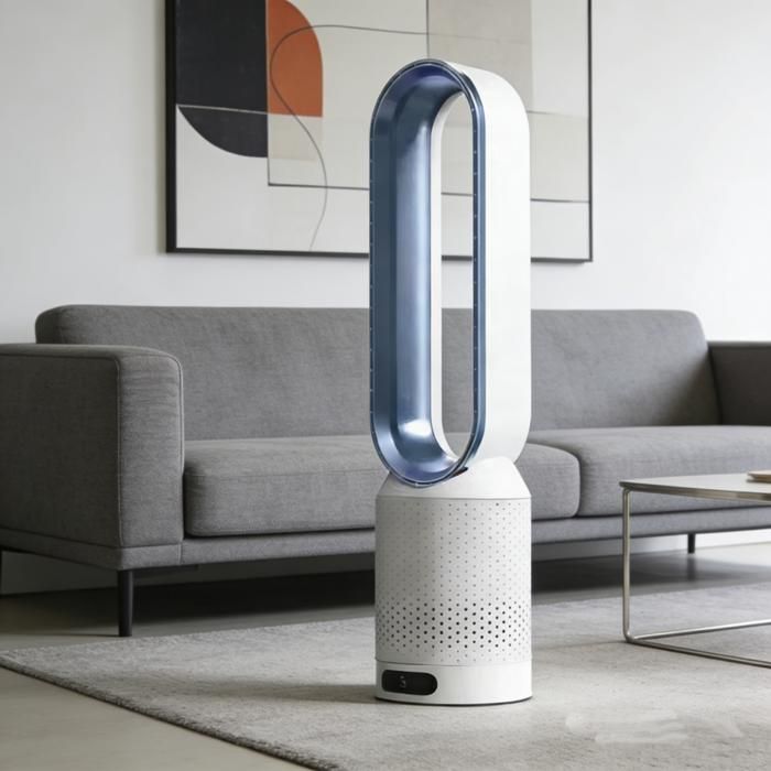 Turmventilator Ohne Rotorblätter – Geräuschlos – 90° Oszillierend – Tischventilator – Tischventilator Fürs Schlafzimmer