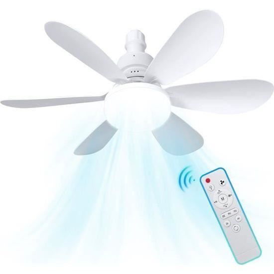 Deckenventilator Mit Licht - Prumya - E27 - 3 Geschwindigkeitsstufen - Fernbedienung - 2400 Lumen