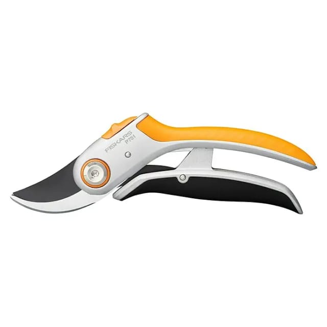Fiskars - Plus PowerLever Bypass-Gartenschere Metall P751