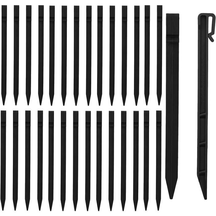 Set Mit 30 Kunststoff-gartenerdankern – Stabile Erdanker – Verankerungen Zur Befestigung Von Gartennetzen