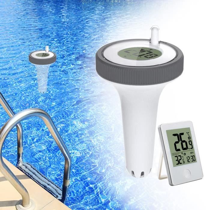 Kabelloses, Schwimmendes Digitales Poolthermometer – Wasserthermometer Mit Empfänger Für Schwimmbad, Teich Und Außenbereich