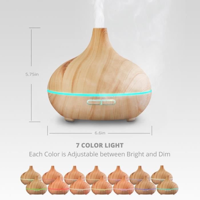 500 Ml Tragbarer Ultraschall-luftbefeuchter Mit Kaltnebel-aromatherapie-diffusor Für Ätherische Öle