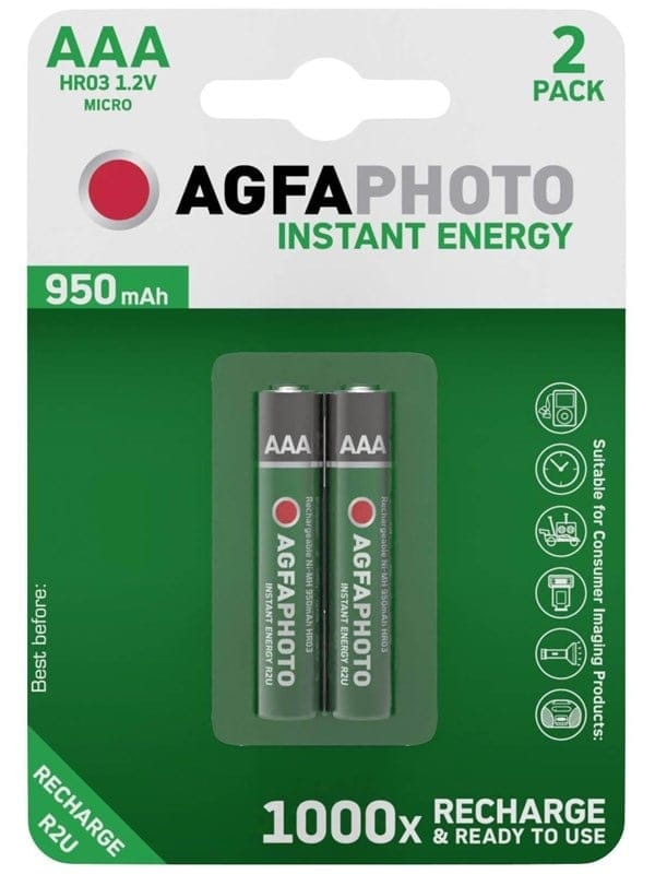 AgfaPhoto HR03 Micro (AAA)-Akku NiMH 950 mAh 1.2 v 2 St.