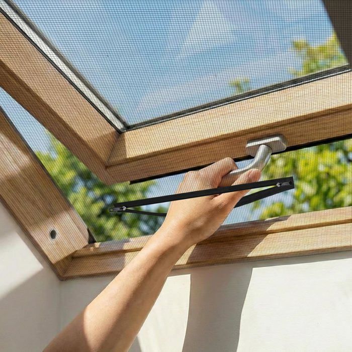 Fenster-moskitonetz 150 X 130 Cm, Ohne Bohren, Mit Verstellbarem Reißverschluss, Kompatibel Mit Dachfenstern