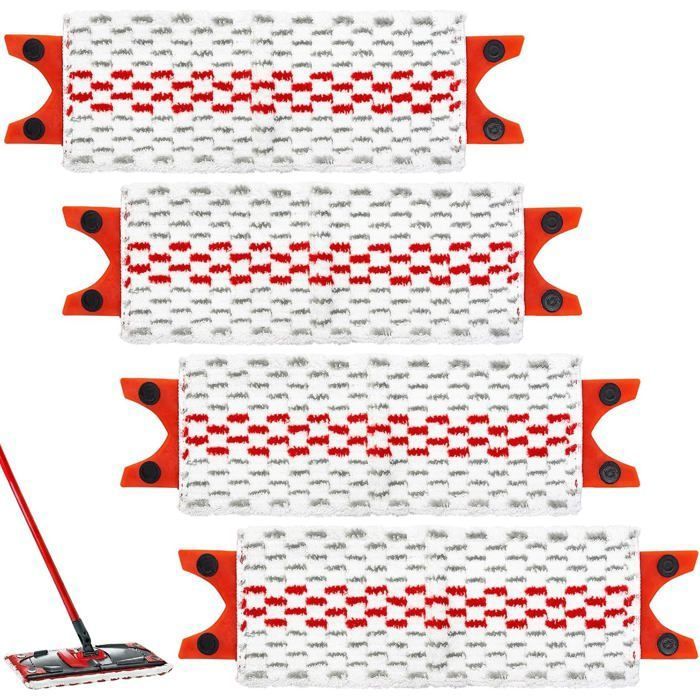 Packung Mit 4 Ersatz-mikrofaser-wischmoppköpfen Für Vileda Ultramax/ultramax Plus Wischmopp.