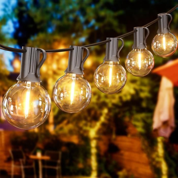 Lichterkette – Led 30 M – 50 G40-lampen – Ip45 Wasserdicht – Für Den Außenbereich