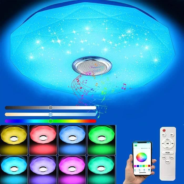 Led-deckenleuchte - Otbact - 36 W - Bluetooth - Fernbedienung Und App-steuerung