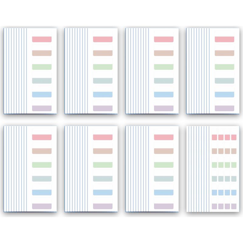 Wiederablösbare Kleberegister – Farbige Indexetiketten Für Dokumente – Beschreibbare Seitenmarker – Packung Mit 660 Stück