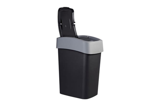 Flip Bin 25L Abfallbehälter, schwarz - Curver