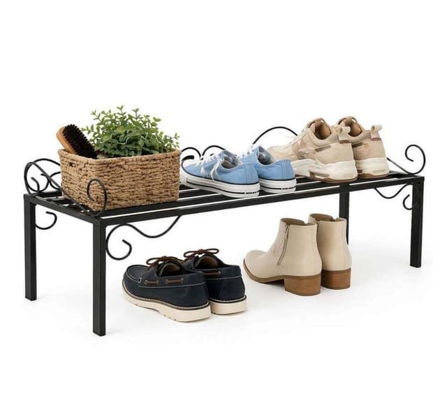 Schuhregal Mi-1 Regal 92 cm Schuhschrank 21237 Schuhablage Metall Schmiedeeisen
