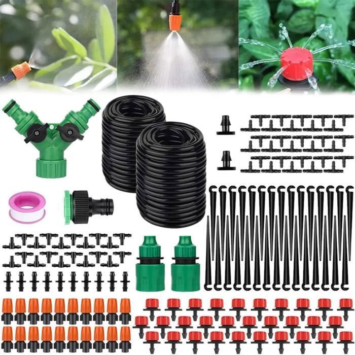 Bewässerungssystem – Zgeer – 149 – Automatisches Set – 30 M – Tropfbewässerung – Schwarz