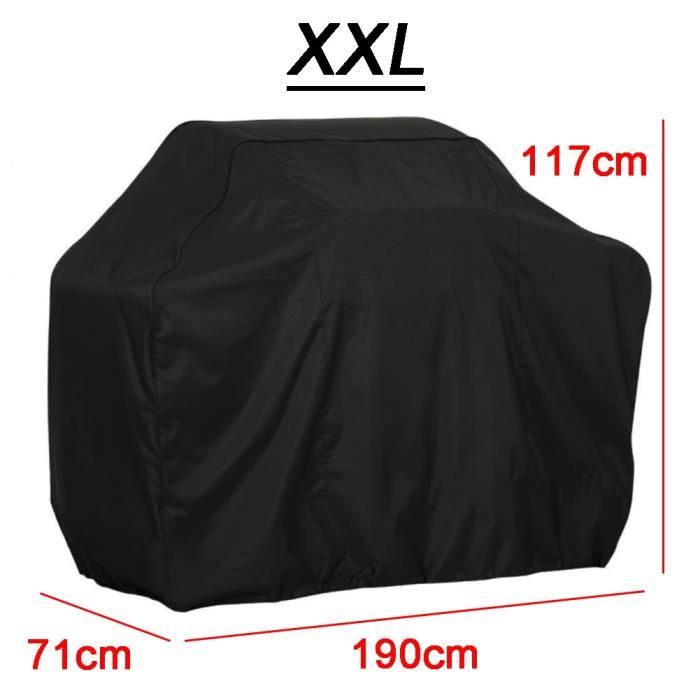 Grillabdeckung – Weber – Größe Xxl – 190 X 117 X 71 Cm – Wasserdicht – Schwarz – Robust