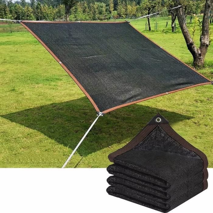 Sonnensegel – 3 X 6 M – 90 % Schattierungsgrad – Uv-schutz – Schwarz