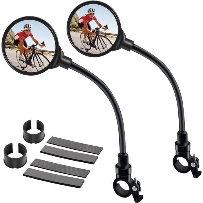 Set Mit 2 Fahrradspiegeln, 360° Drehbare Weitwinkel-fahrradspiegel Für Mountainbikes Und E-bikes