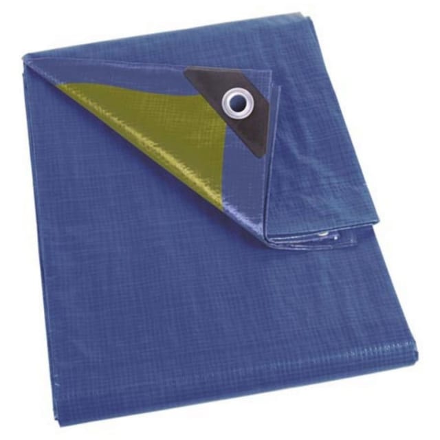 Abdeckplane - Blau/Khaki - Strapazierfähig - 12 x 15 m