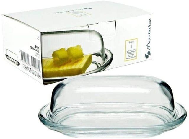 Butterdose Basic - Glas, oval, spülmaschinenfest