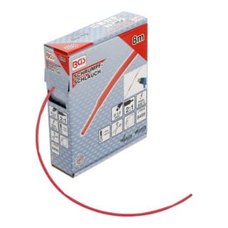 Bgs Technic - Schrumpfschlauch-Box rot ø 3 mm 8 m