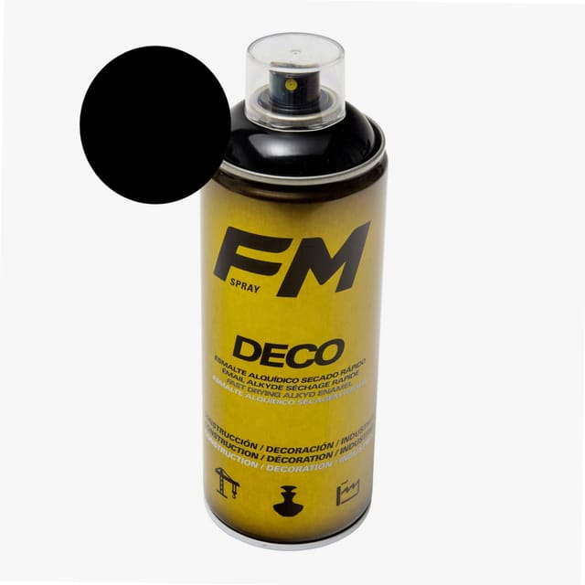 Schwarze Sprühdose 400ml Glänzend schwarz - ral 9005