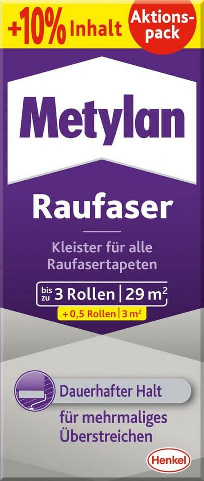 Raufaser Tapetenkleister Aktionspack 200 gr. - Metylan