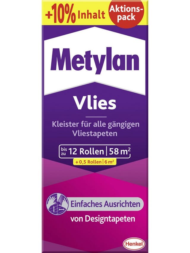 Vlies 360g + 10% Tapetenkleister - Metylan