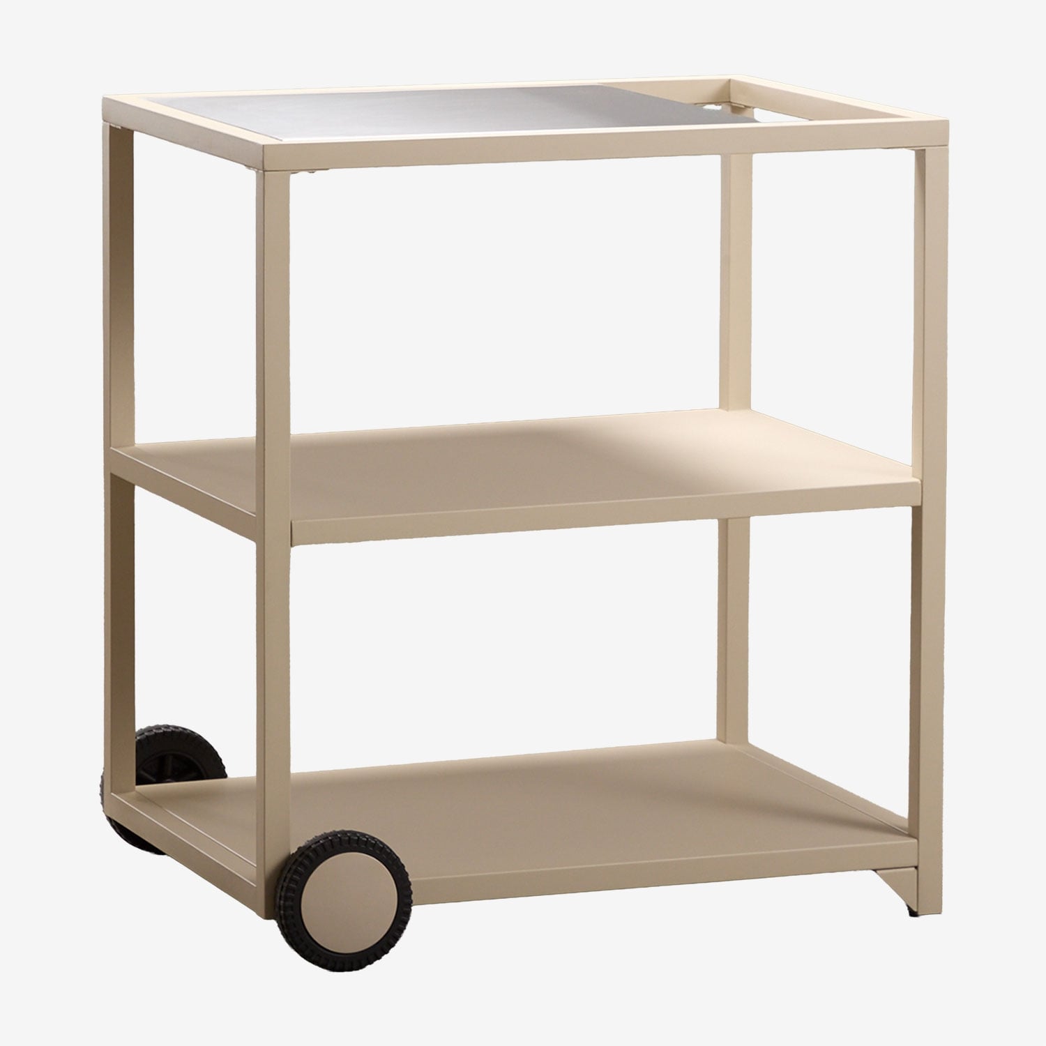 Sklum Modularer Außenküchenwagen Aus Stahl Rivana Beige Tapioca