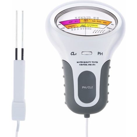 2-in-1 Ph- Und Chlortester Pc-101, Wasserqualitätsmessgerät (cl₂) Für Schwimmbäder Und Aquarien, 1 Stück