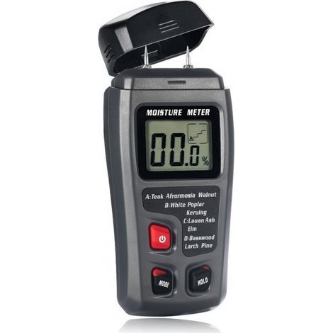 Hygromètre Numérique Pour Bois Avec Grand Écran Lcd, 1 Pièce