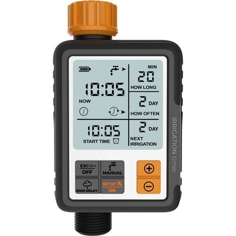Bewässerungsuhr, Digital Programmierbarer Bewässerungstimer Für Gartenschläuche, Wasserhahn-timer, Steuerung Für Bewässerungssysteme/kindersicherung/automatik- Und Manueller Modus/reset