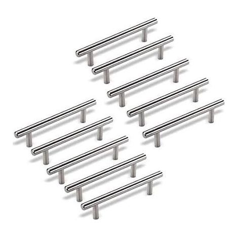 10 X Bogengriffe, Türknöpfe, Schubladengriffe Und Knöpfe, Schrankgriffe Aus Edelstahl Ø 12 Mm (bohrabstand - 160 Mm)
