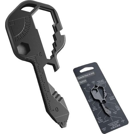 24-in-1-multitool Für Camping Und Survival, Schwarz, 1 Stück
