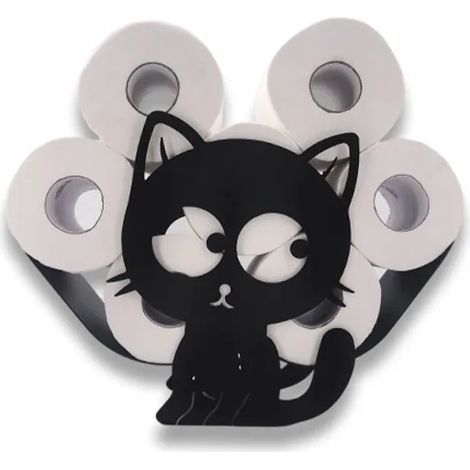 Niedlicher, Kreativer Katzen-toilettenpapierhalter, Tierornament, Küchenhandtücher, Handtücher, Badezimmerablage, Büro- Und Heimdekoration