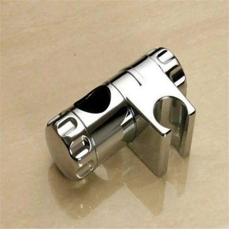 Praktischer Ersatz-handbrausehalter Für Gleitstangen. Verstellbare, Verchromte Halterungen Für Duschköpfe Aus Dem Duschschlauch. Silberner Brausehalter – A
