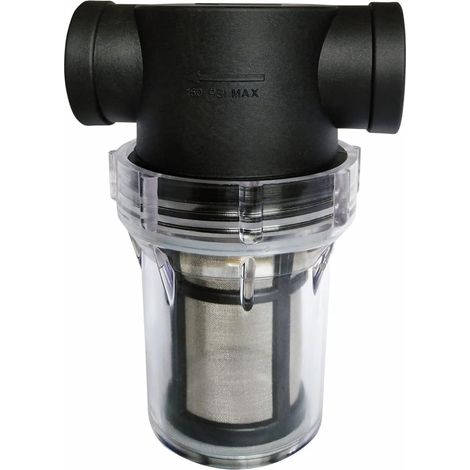 3/4"-rohrfilter Für Wasserpumpen Mit 100-mesh-edelstahlsieb, Inline-siebfilter Für Wasserpumpen Zur Gartenbewässerung…