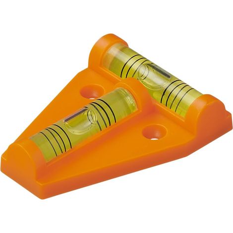 58 X 44 Mm Wasserwaage – Für Wohnwagen Und Wohnmobile – Mit Integriertem Magneten – Orange